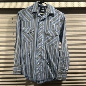 Striped Wrangler Pearl Snap